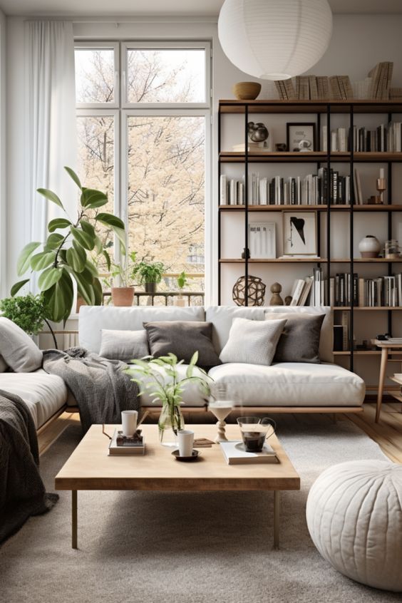 Modern Scandinavian Living Room Decor, Scandinavian-Styled Home Interiors