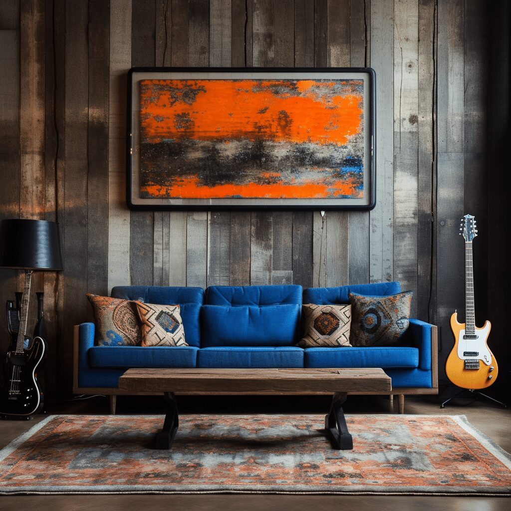 Industrial Boho Living Room