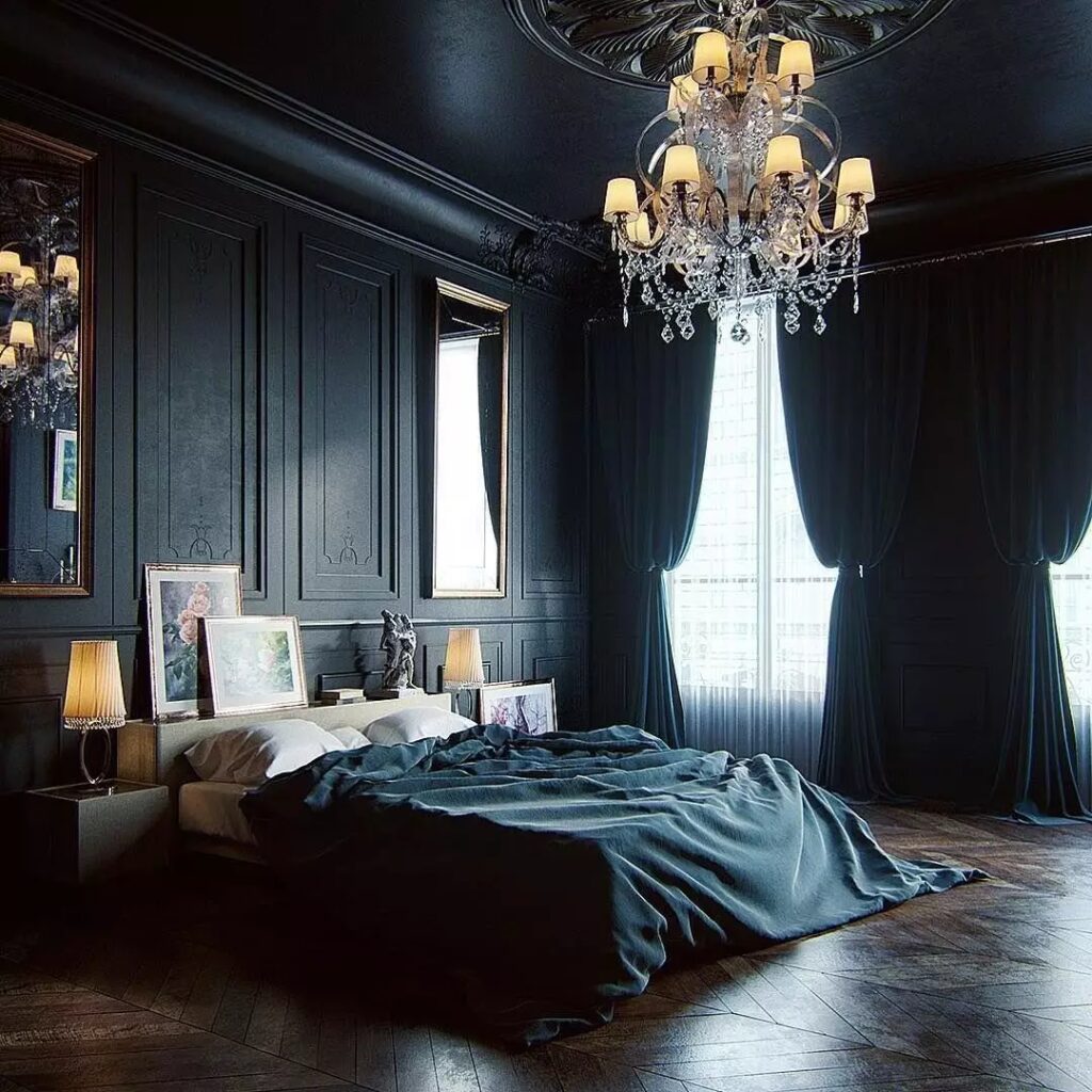 dark bedroom