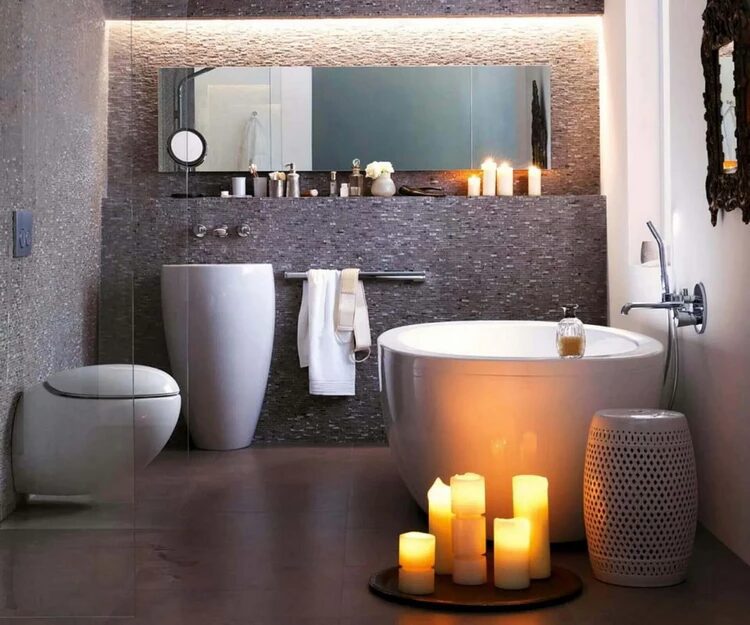 dark moody bathroom, dark bathroom ideas