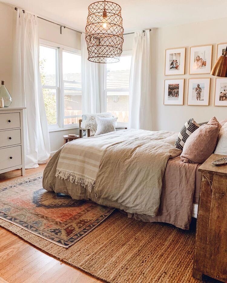 Layering Rugs: A Boho Bedroom Staple