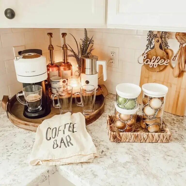 Compact Corner Coffee Stations