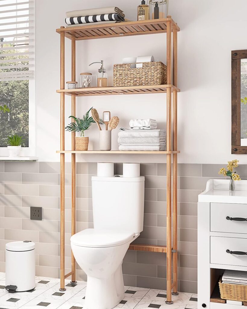 Over the Toilet Racks: Versatile and Spacious Storage Ideas