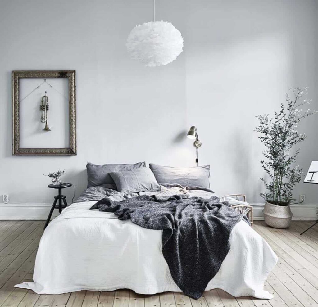 cozy scandinavian bedroom, scandinavian bedroom