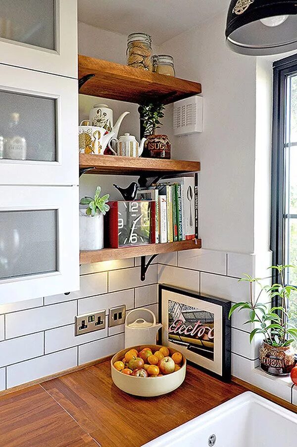 kitchen shelves decor ideas