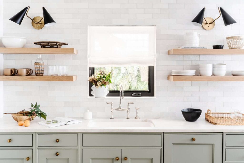 kitchen shelves decor ideas