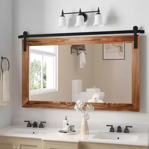 COGOOD Farmhouse Barn Door Mirror - 41