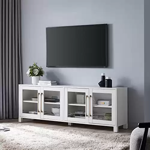 Henn&Hart Rectangular TV Stand for TV's up to 80